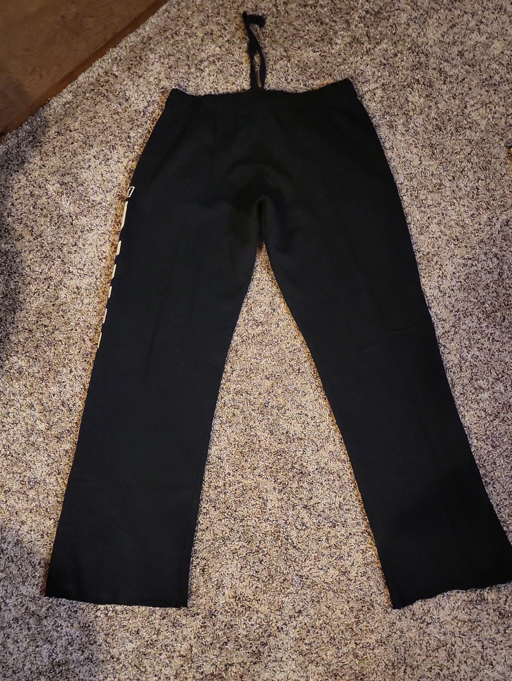 PINK Victoria's Secret Boyfriend Sweatpants XS Black/White EUC - Picture 5 of 7